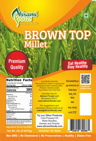 Browntop Millet Grains-2lbs