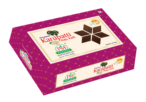 Karupatti Kaju Katli / Palm Jaggery Kaju Katli